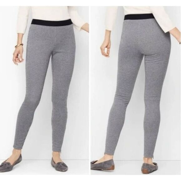 Talbots Pants - Talbots SoHo Ankle Pants in Black & White Houndstooth Sz 14 NWT